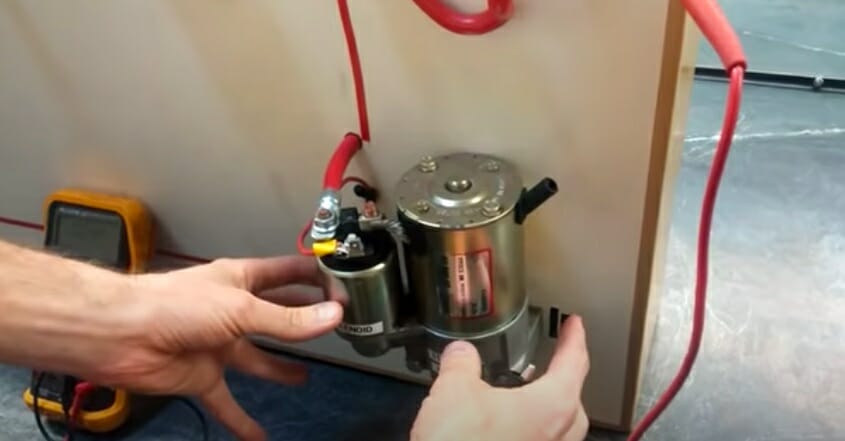 voltage drop test a starter motor