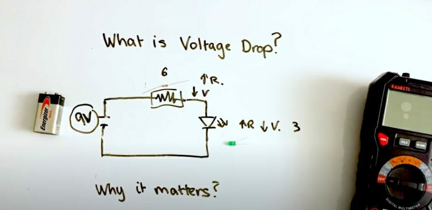 voltage drop with a multimeter