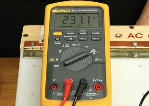 yellow color multimeter