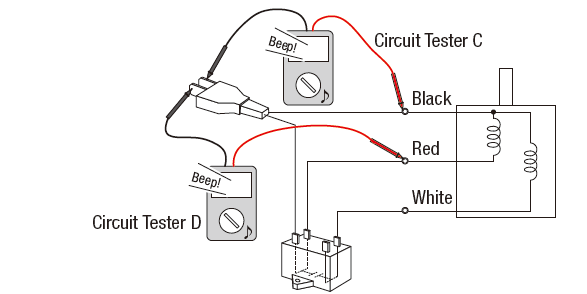 conduction through extension cable - diagram