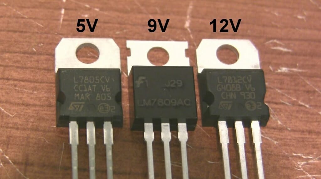 5v, 9v, 12v voltage regulator