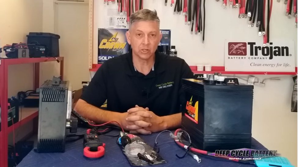 Deep Cycle Battery San Diego explaining how to test golf cart batteries with a multimeter
