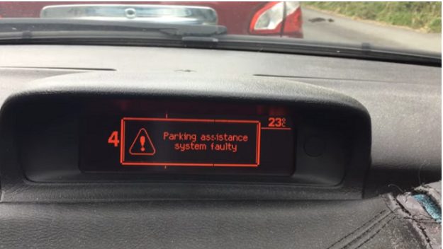 faulty car parking assistance system
