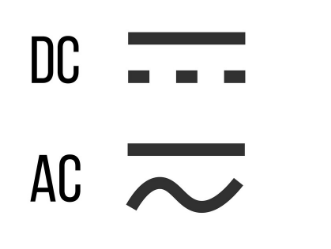 DC and AC symbols