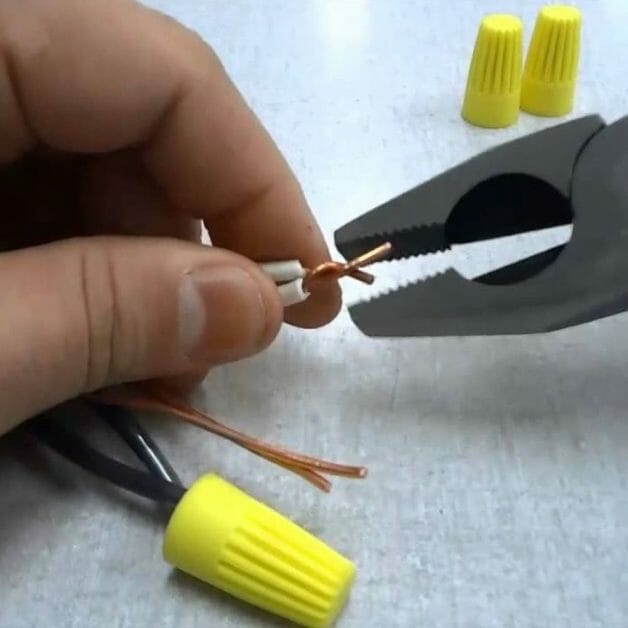 capping wire using tool