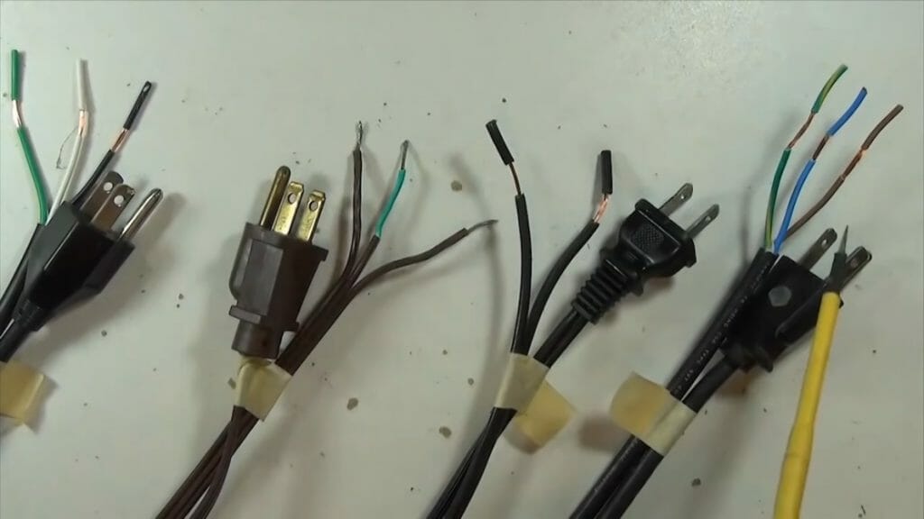 different cord wire plug