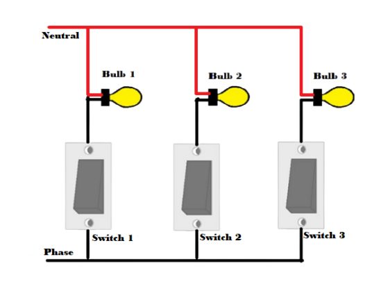 diagram: linked lights switches