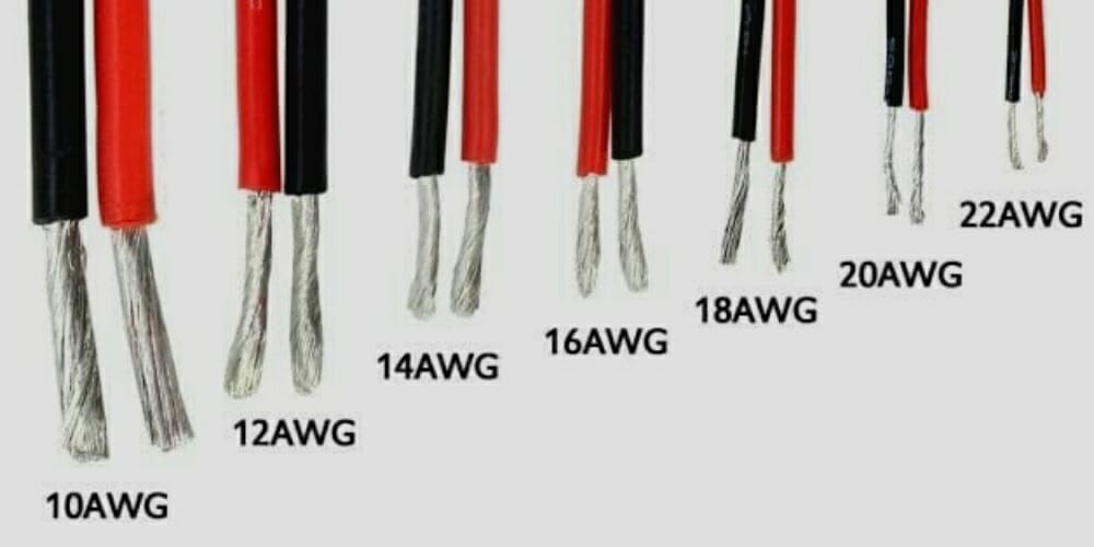 different numbers of wires