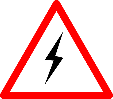 high voltage caution sign
