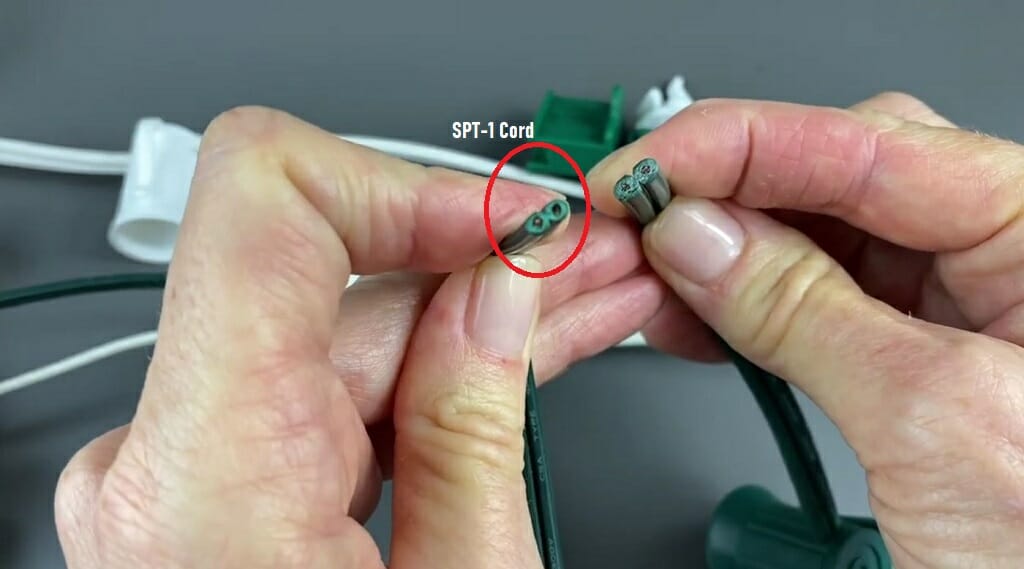 cutting SPT-1 cord