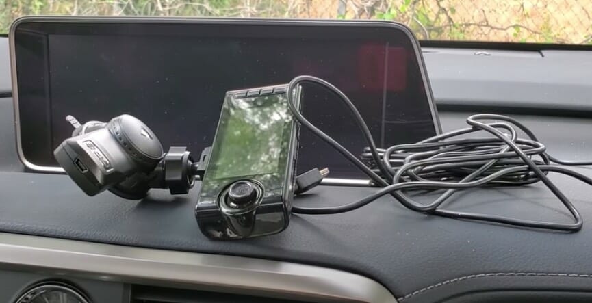 dashboard camera and wire