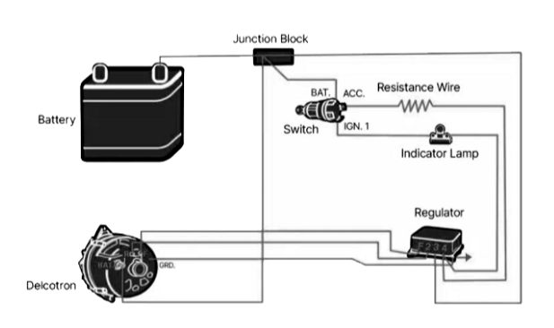external electromechanical voltage regulator wiring diagram