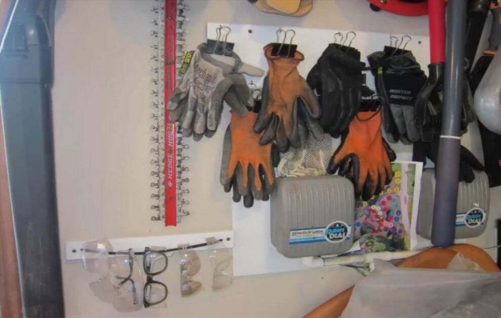 gloves and goggles