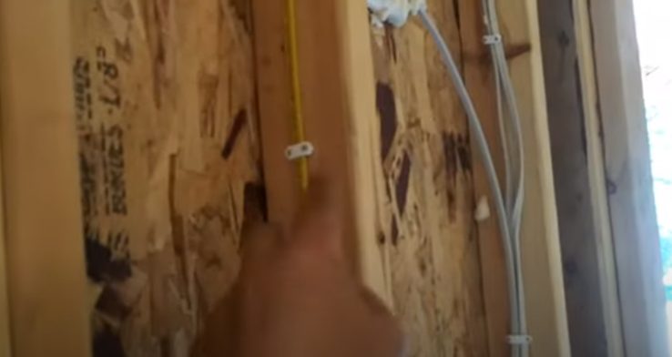 install surface wires within a solid wall