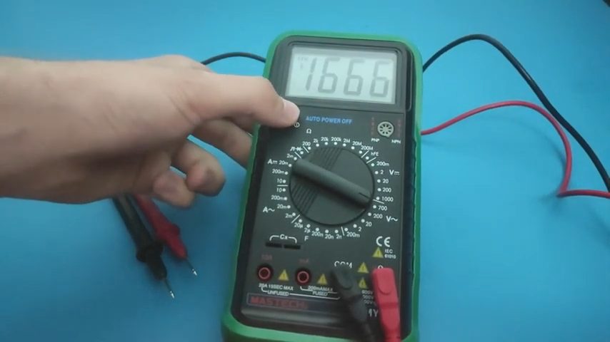 multimeter with 1666 reading