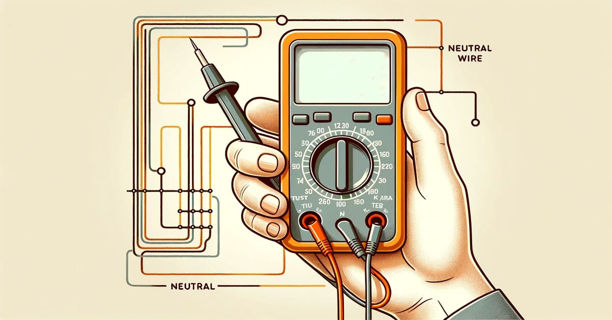 A person holding a multimeter and its probe