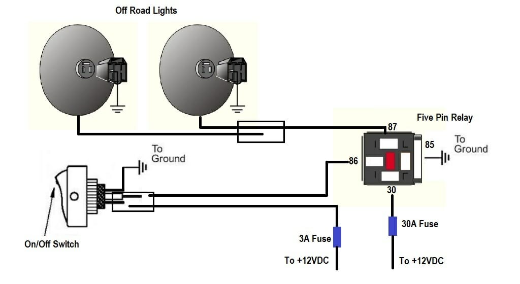 off road lights wire diagram