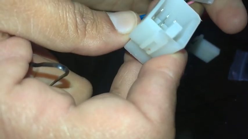 remove the connector that holds the hot wire