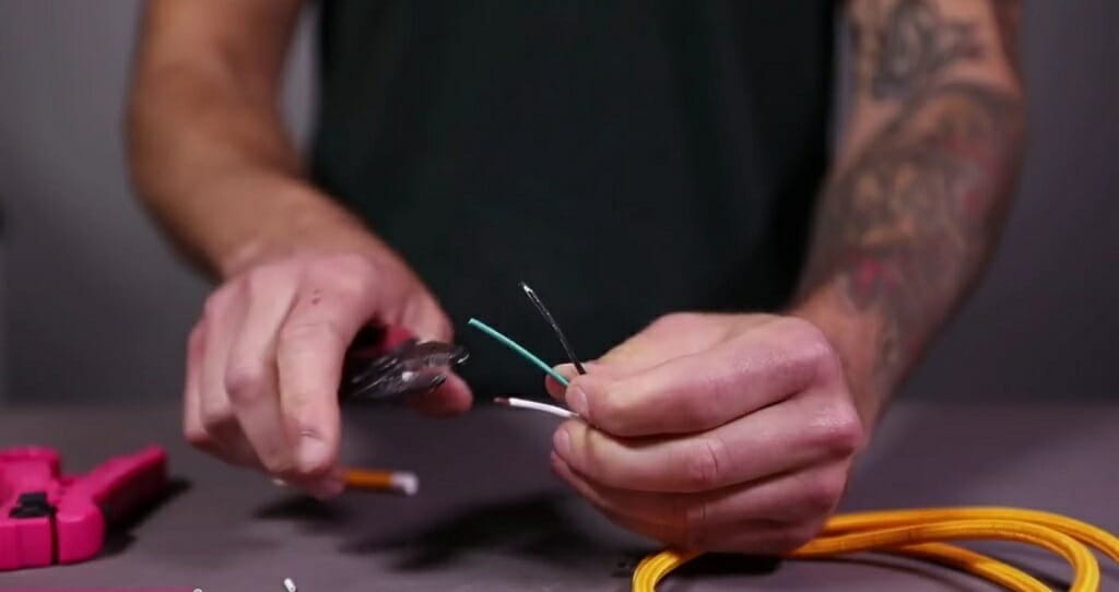 removing the green wire