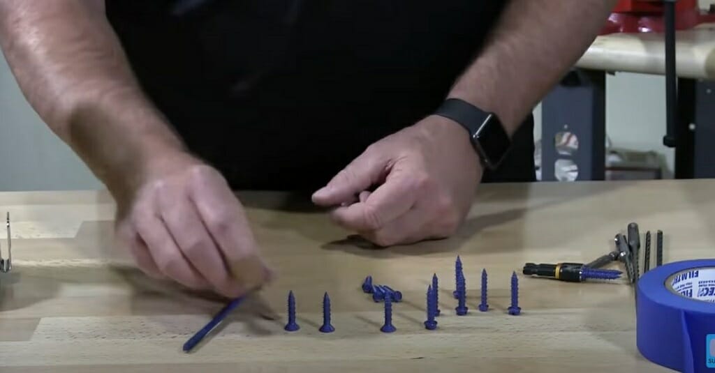 different size drill bits on the table