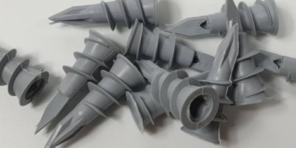 grey color plastic anchors