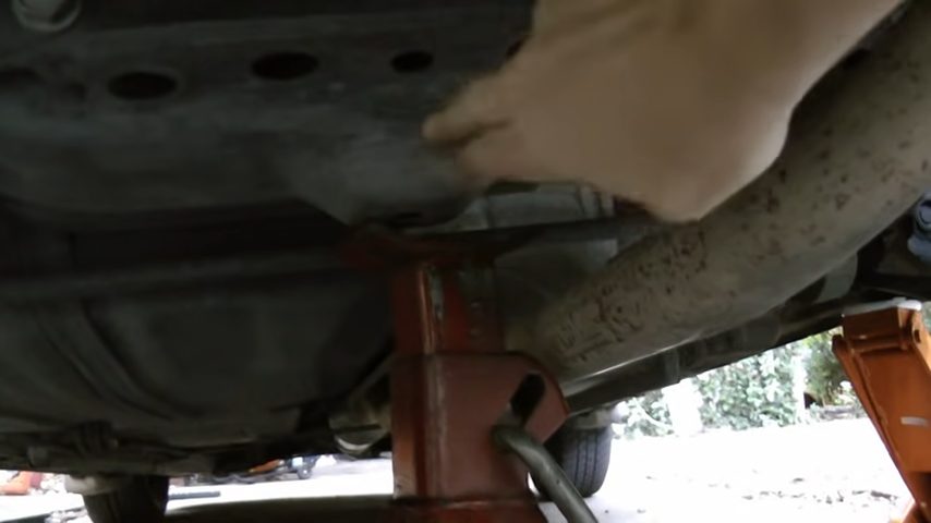 lift the vehicle with a jack