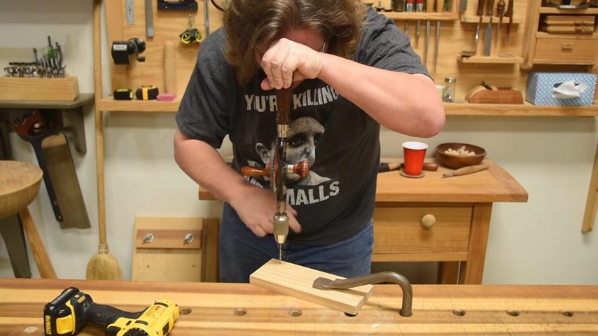 right posture while drilling holes
