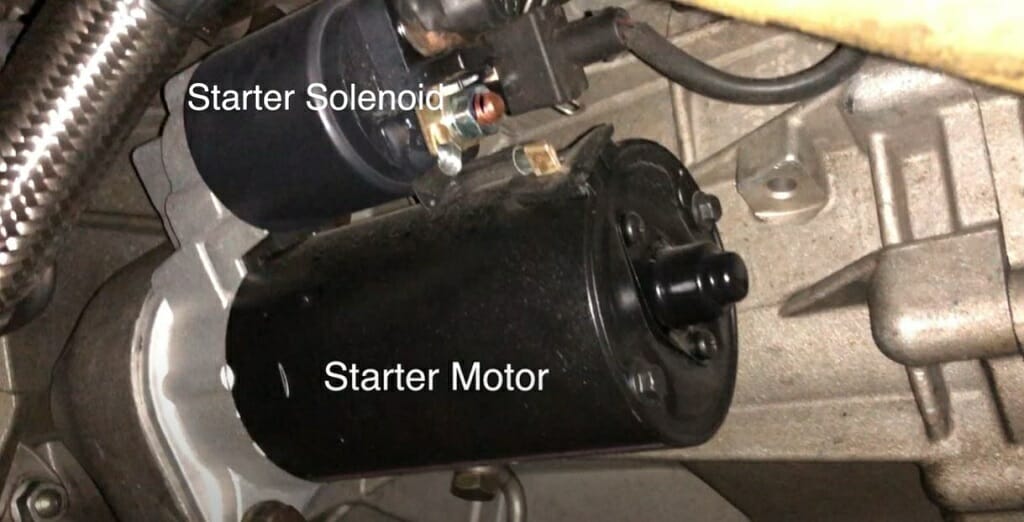 starter solenoid & starter motor