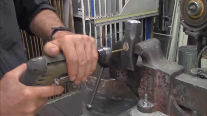 use a drill bit on sledgehammer
