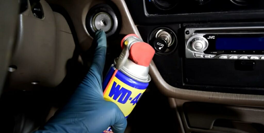 using WD-40 for lubrication
