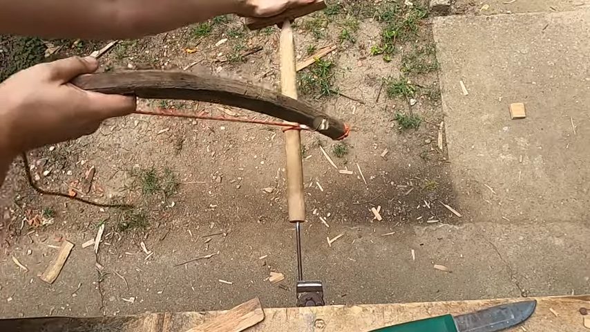 using bow drill