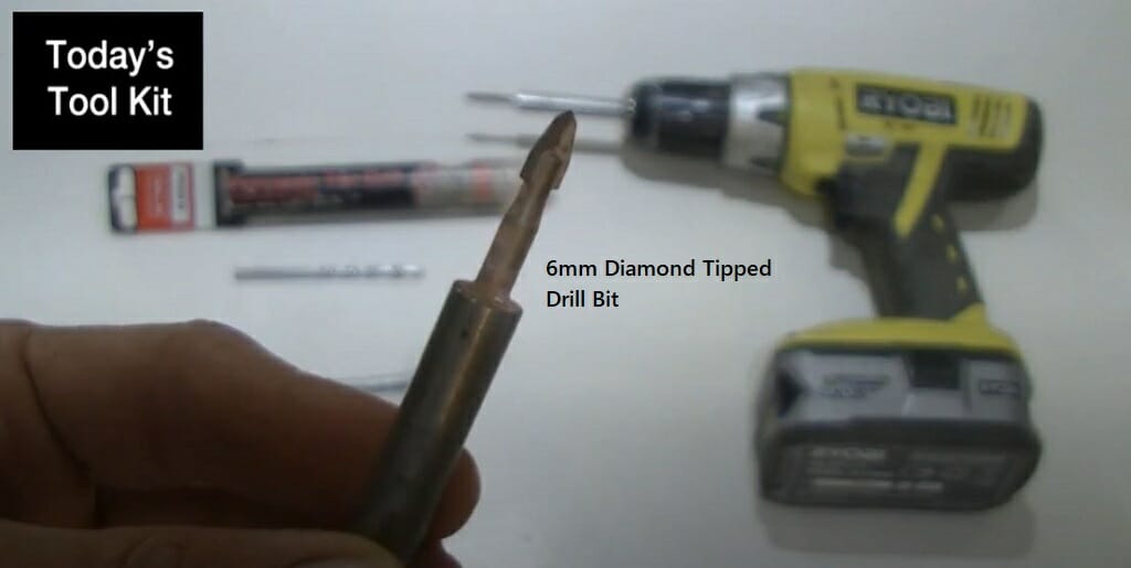 6mm diamond tipped drill bit