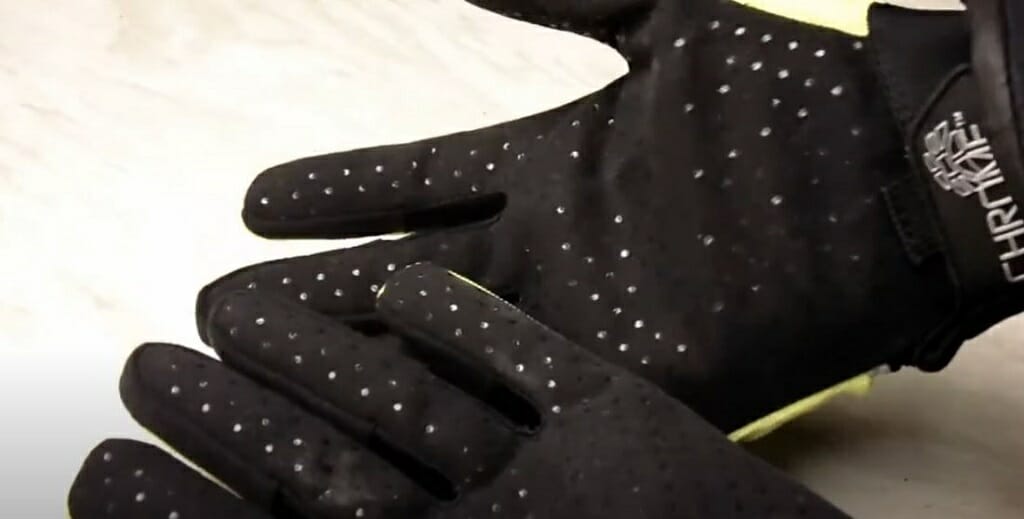 black safety gloves