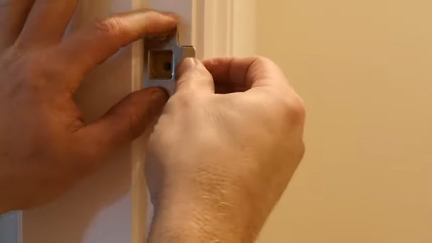 installing the door strike plate