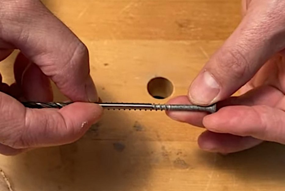 matching a drill bit to a screw visually