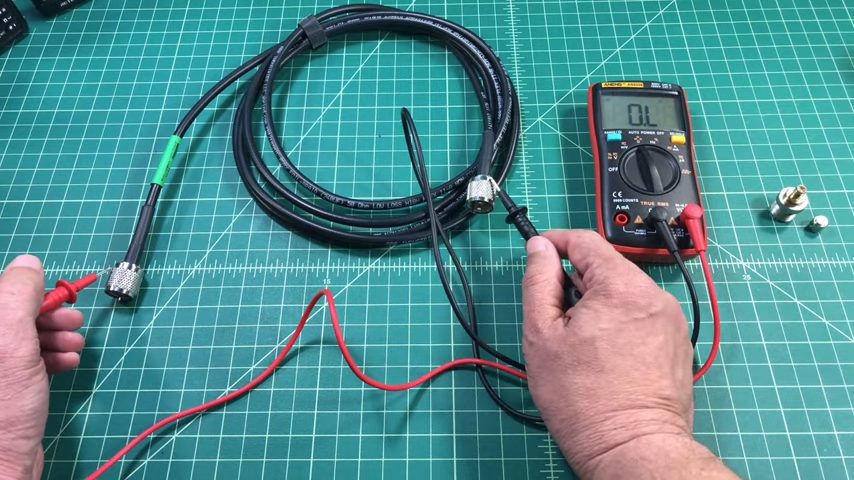 testing the connectors with multimeter