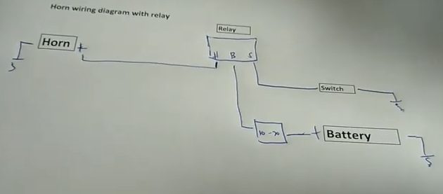 3-pin horn relay wiring diagram