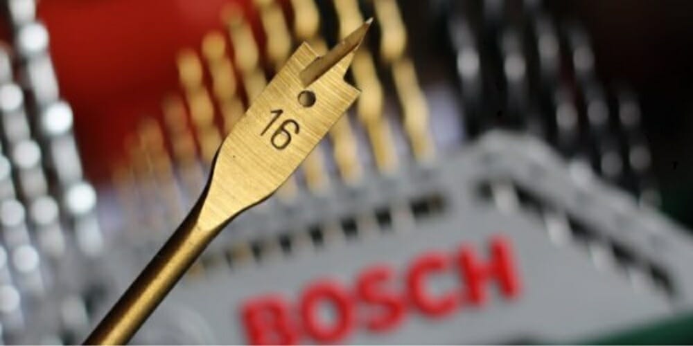 bosch spade drill bit number 16 in gold color