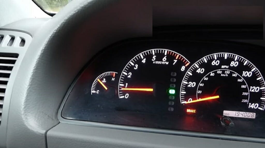 car's speed meter