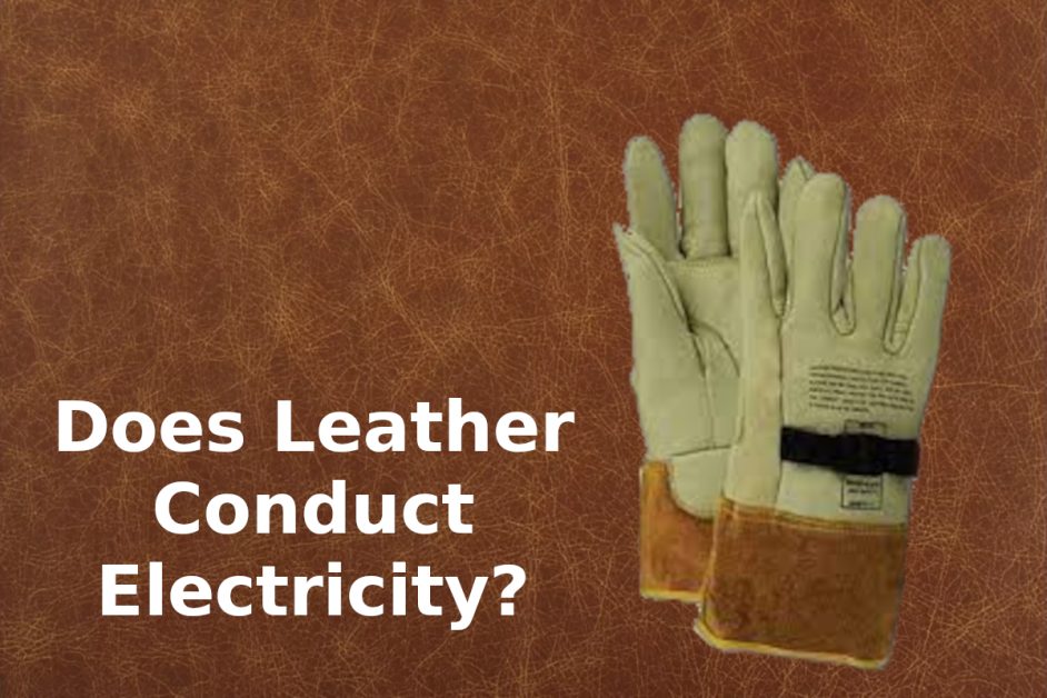 does leather conduct electricity - label