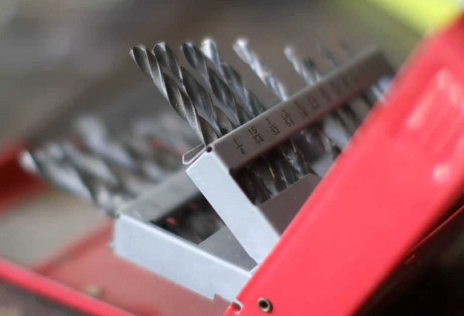 drill bit set in different sizes