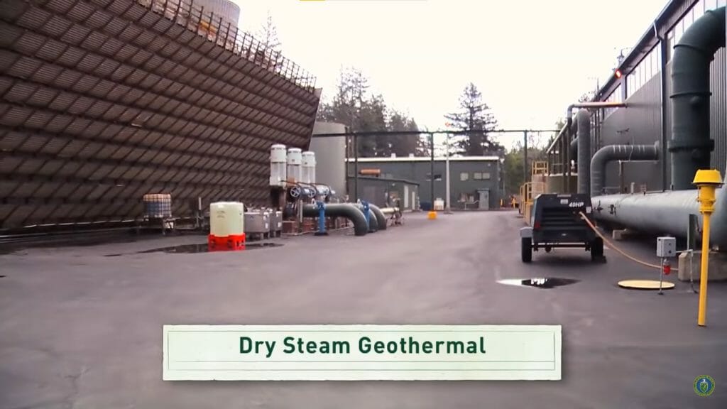 dry stream geothermal plant
