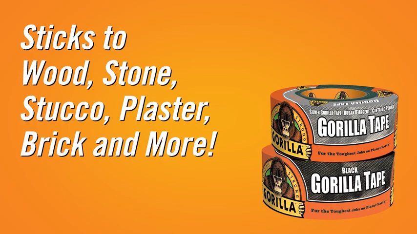gorilla tape for wood, stone, stucco, plaster and brick