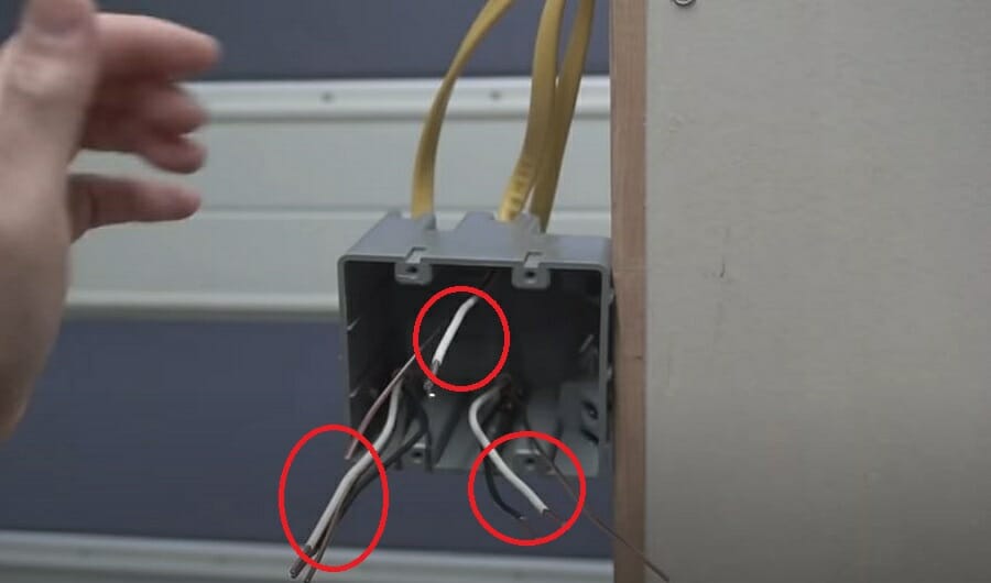 grouping the wires in two outlets