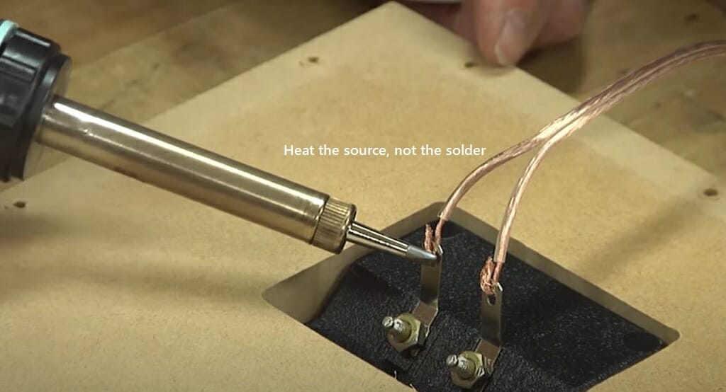 heating the connecting points