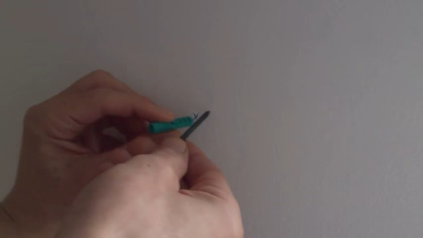 make a small new hole with a nail