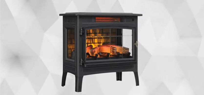 stand alone electric fireplace