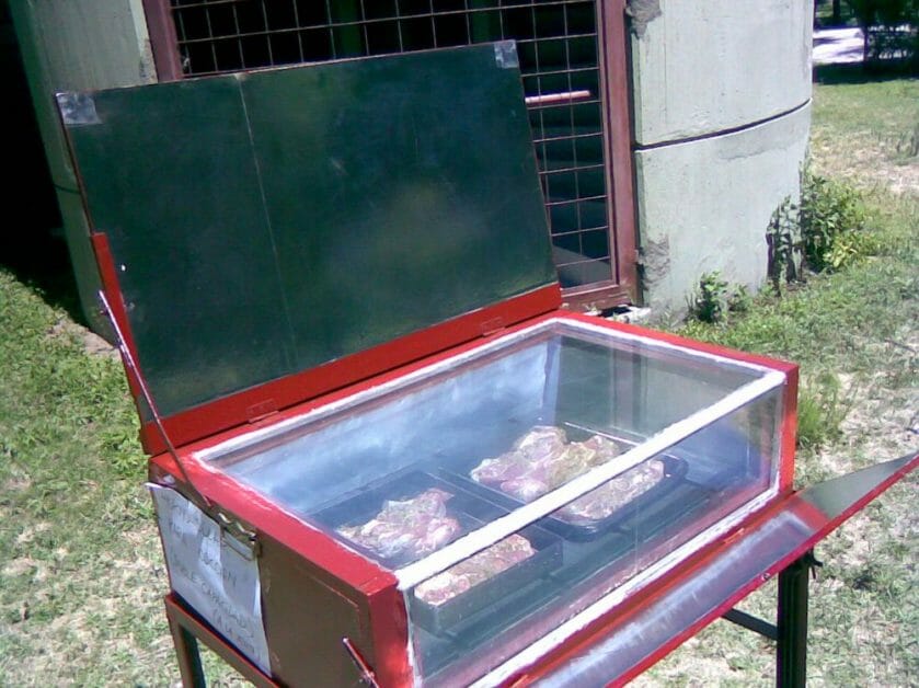 a solar cooker for heating water