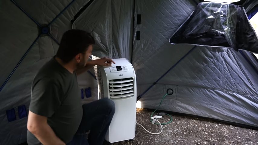 AC inside a tent