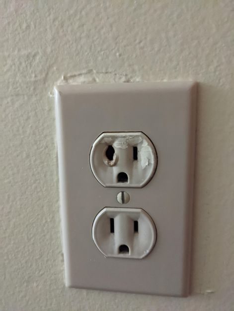 damaged outlet
